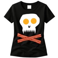 Eggs And Bacon Skull Womens T-Shirt