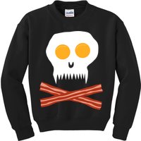 Eggs And Bacon Skull Kids Sweatshirt