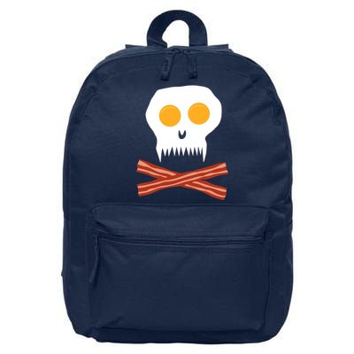 Eggs And Bacon Skull 16 in Basic Backpack