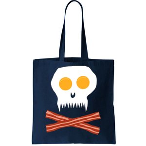 Eggs And Bacon Skull Tote Bag