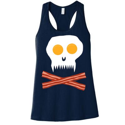 Eggs And Bacon Skull Women's Racerback Tank