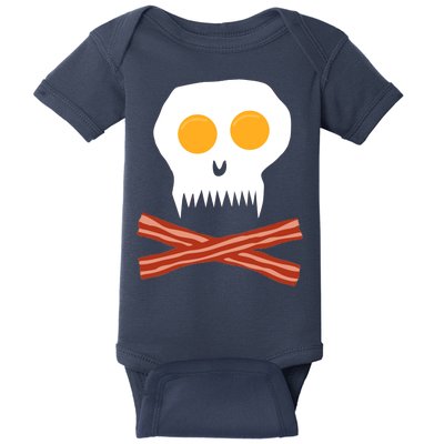 Eggs And Bacon Skull Baby Bodysuit