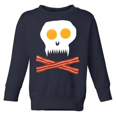 Eggs And Bacon Skull Toddler Sweatshirt