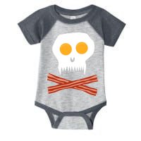 Eggs And Bacon Skull Infant Baby Jersey Bodysuit