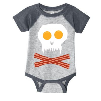 Eggs And Bacon Skull Infant Baby Jersey Bodysuit