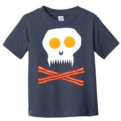 Eggs And Bacon Skull Toddler T-Shirt