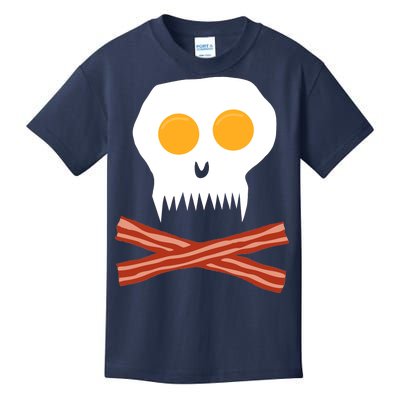 Eggs And Bacon Skull Kids T-Shirt