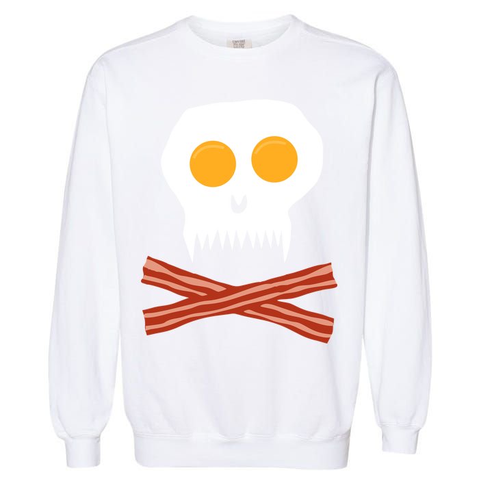 Eggs And Bacon Skull Garment-Dyed Sweatshirt