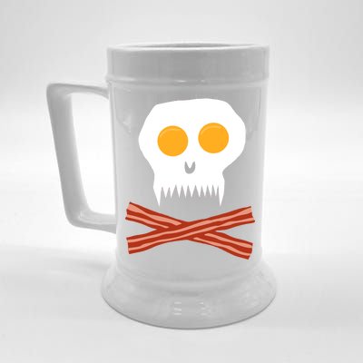 Eggs And Bacon Skull Beer Stein