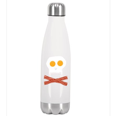 Eggs And Bacon Skull Stainless Steel Insulated Water Bottle