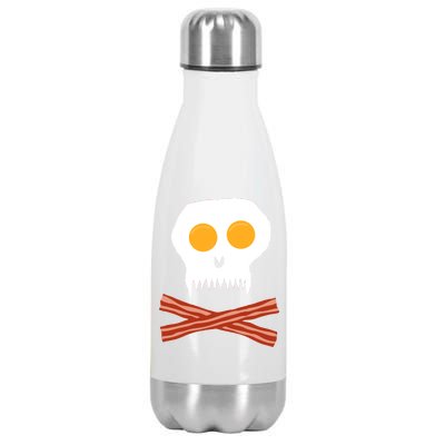 Eggs And Bacon Skull Stainless Steel Insulated Water Bottle