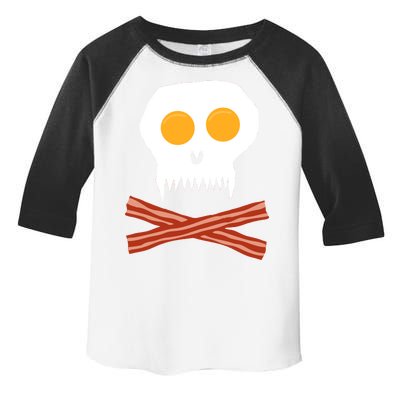 Eggs And Bacon Skull Toddler Fine Jersey T-Shirt