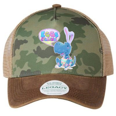 EGGS-Cellent! Cute Easter T-Rex Legacy Tie Dye Trucker Hat