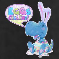 EGGS-Cellent! Cute Easter T-Rex Adult Drive Performance Visor