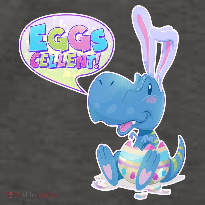 EGGS-Cellent! Cute Easter T-Rex Vector Backpack
