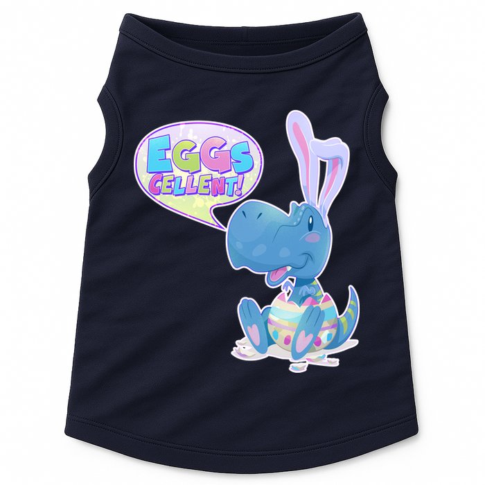 EGGS-Cellent! Cute Easter T-Rex Doggie Tank