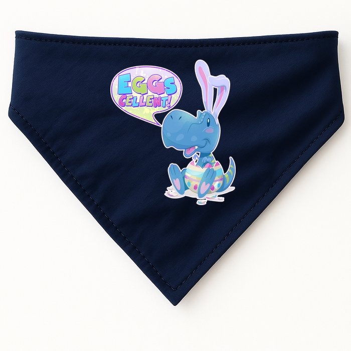 EGGS-Cellent! Cute Easter T-Rex USA-Made Doggie Bandana