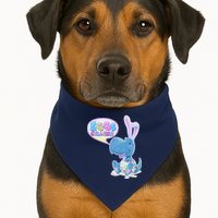 EGGS-Cellent! Cute Easter T-Rex USA-Made Doggie Bandana