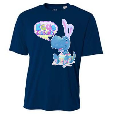 EGGS-Cellent! Cute Easter T-Rex Cooling Performance Crew T-Shirt