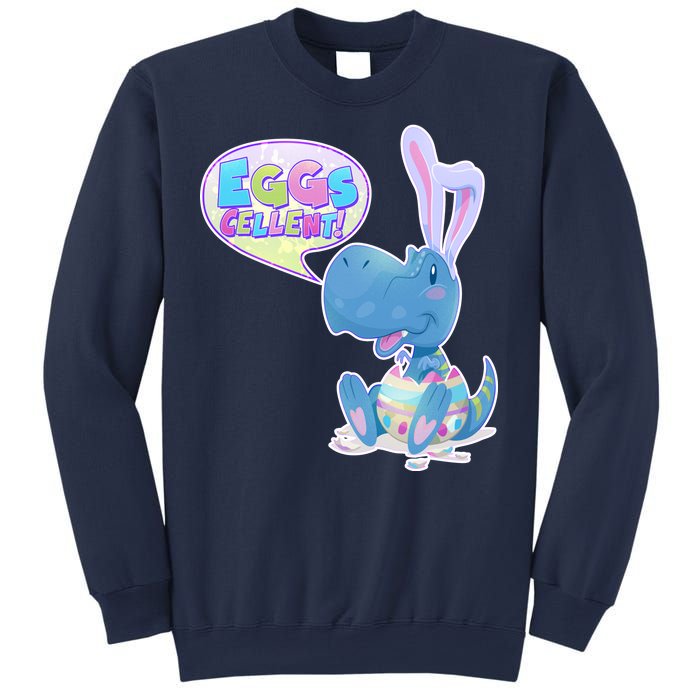 EGGS-Cellent! Cute Easter T-Rex Sweatshirt