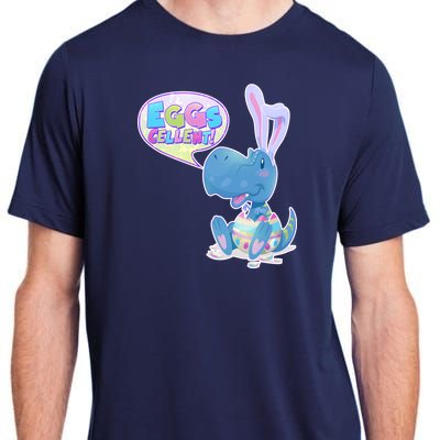 EGGS-Cellent! Cute Easter T-Rex Adult ChromaSoft Performance T-Shirt