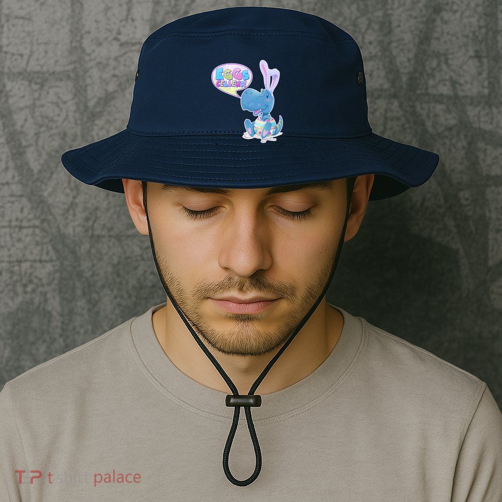 EGGS-Cellent! Cute Easter T-Rex Bucket Hat