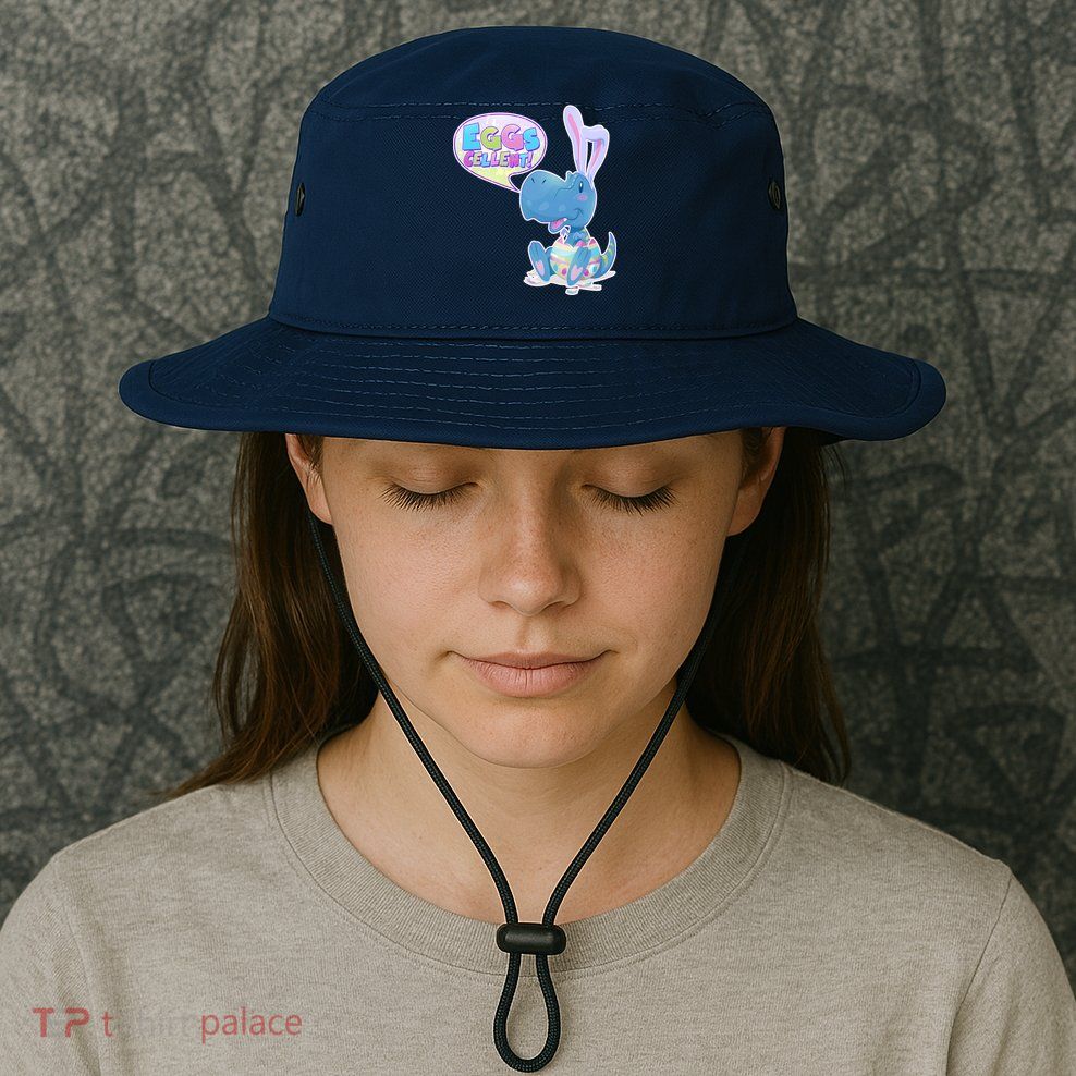 EGGS-Cellent! Cute Easter T-Rex Bucket Hat