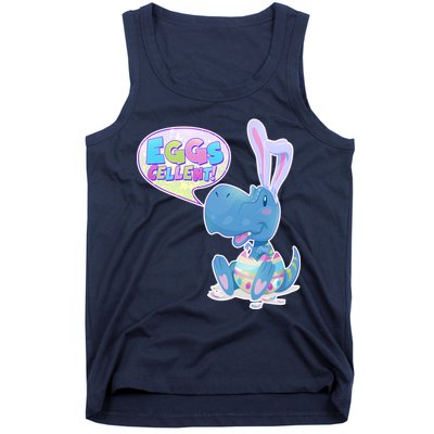 EGGS-Cellent! Cute Easter T-Rex Tank Top