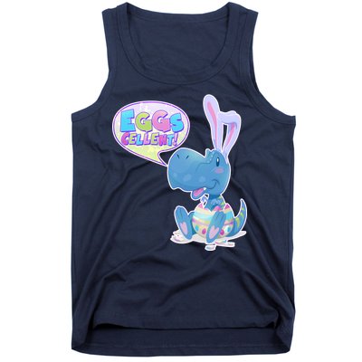 EGGS-Cellent! Cute Easter T-Rex Tank Top