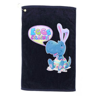 EGGS-Cellent! Cute Easter T-Rex Platinum Collection Golf Towel