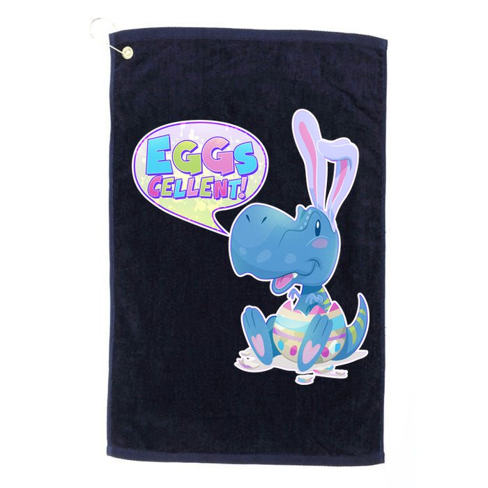 EGGS-Cellent! Cute Easter T-Rex Golf Towel