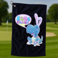 EGGS-Cellent! Cute Easter T-Rex Golf Towel