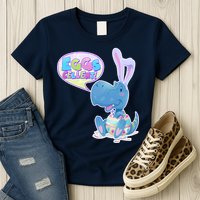 EGGS-Cellent! Cute Easter T-Rex Womens T-Shirt