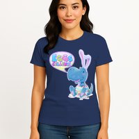 EGGS-Cellent! Cute Easter T-Rex Womens T-Shirt
