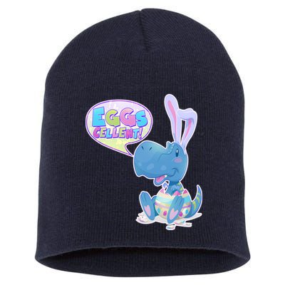 EGGS-Cellent! Cute Easter T-Rex Short Acrylic Beanie