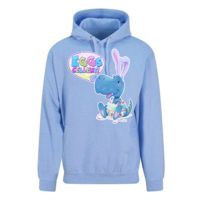 EGGS-Cellent! Cute Easter T-Rex Unisex Surf Hoodie