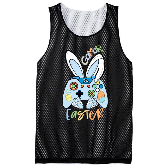 Easter Gamer Happy Easter Gamer Easter Gaming Easter Controller Mesh Reversible Basketball Jersey Tank