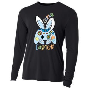 Easter Gamer Happy Easter Gamer Easter Gaming Easter Controller Cooling Performance Long Sleeve Crew