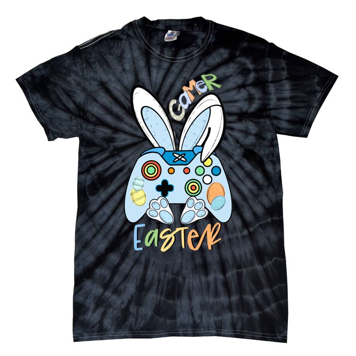 Easter Gamer Happy Easter Gamer Easter Gaming Easter Controller Tie-Dye T-Shirt