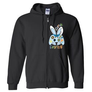 Easter Gamer Happy Easter Gamer Easter Gaming Easter Controller Full Zip Hoodie