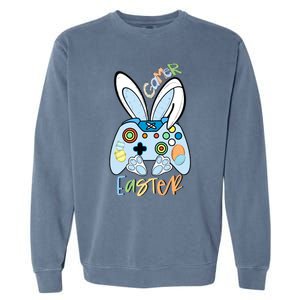 Easter Gamer Happy Easter Gamer Easter Gaming Easter Controller Garment-Dyed Sweatshirt