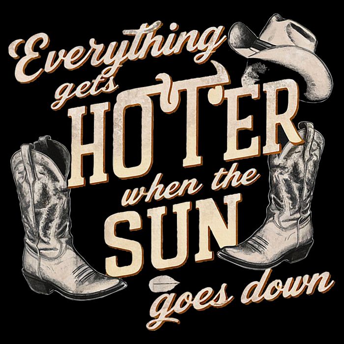 Everything Gets Hotter When The Sun Goes Down Country Music Flatbill Hat