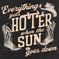 Everything Gets Hotter When The Sun Goes Down Country Music Golf Towel