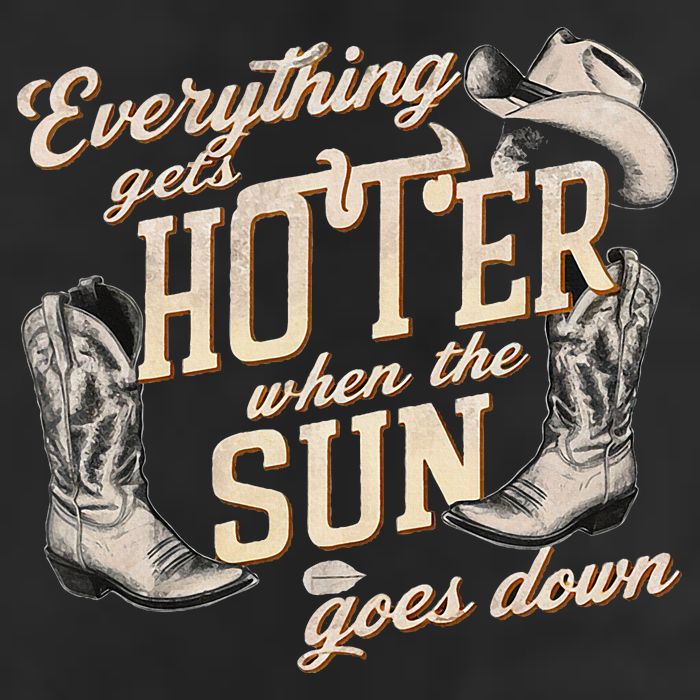Everything Gets Hotter When The Sun Goes Down Country Music Golf Towel