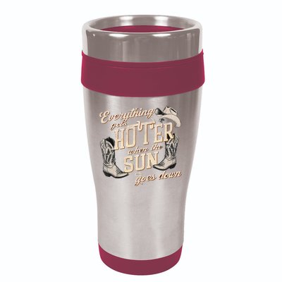 Everything Gets Hotter When The Sun Goes Down Country Music 16oz Travel Tumbler