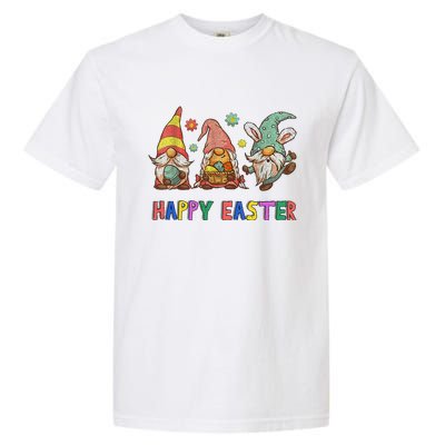 Easter Gnomes Happy Easter Eggs Garment-Dyed Heavyweight T-Shirt