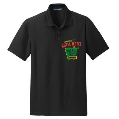 Everybody Go Hotel Motel Holiday Dry Zone Grid Polo