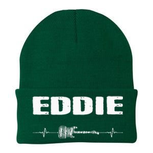 Eddie Guitar Heartbeat Music Guitarist Knit Cap Winter Beanie