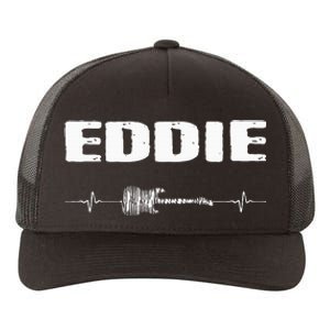 Eddie Guitar Heartbeat Music Guitarist Yupoong Adult 5-Panel Trucker Hat