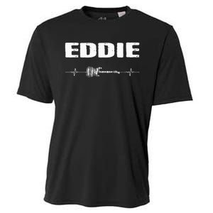 Eddie Guitar Heartbeat Music Guitarist Cooling Performance Crew T-Shirt